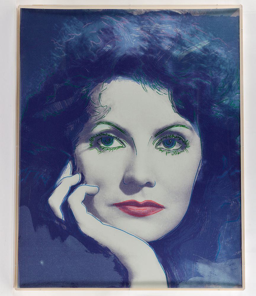 Appraisal: J Rupert Smith 'Dreamer' Greta Garbo Silkscreen Greta Garbo Suite