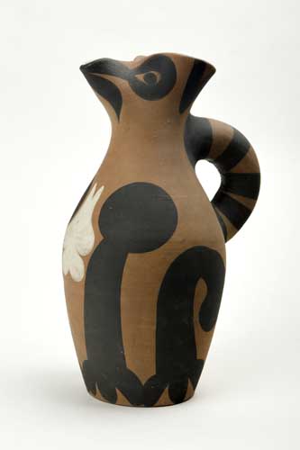 Appraisal: PABLO PICASSO Yan Pitcher Terre de fa ence pitcher painted