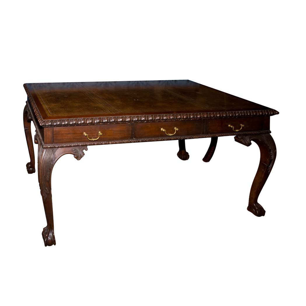 Appraisal: George II Style Mahogany Writing Desk Height inches width inches