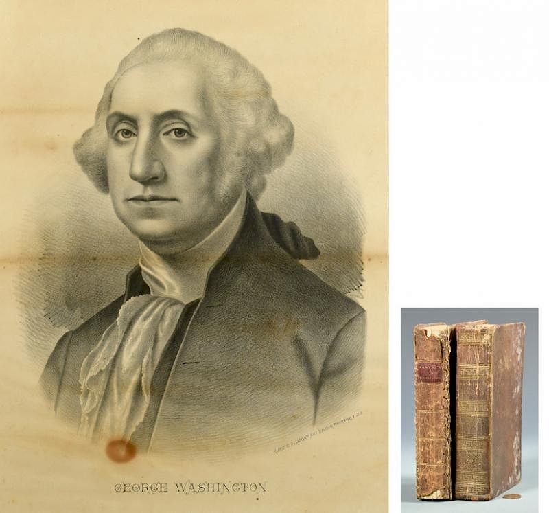 Appraisal: Washington Litho plus Books- Washington and Lafayette Kurz and Allison