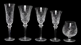 Appraisal: A Collection of Cut Glass Stemware Height of first inches