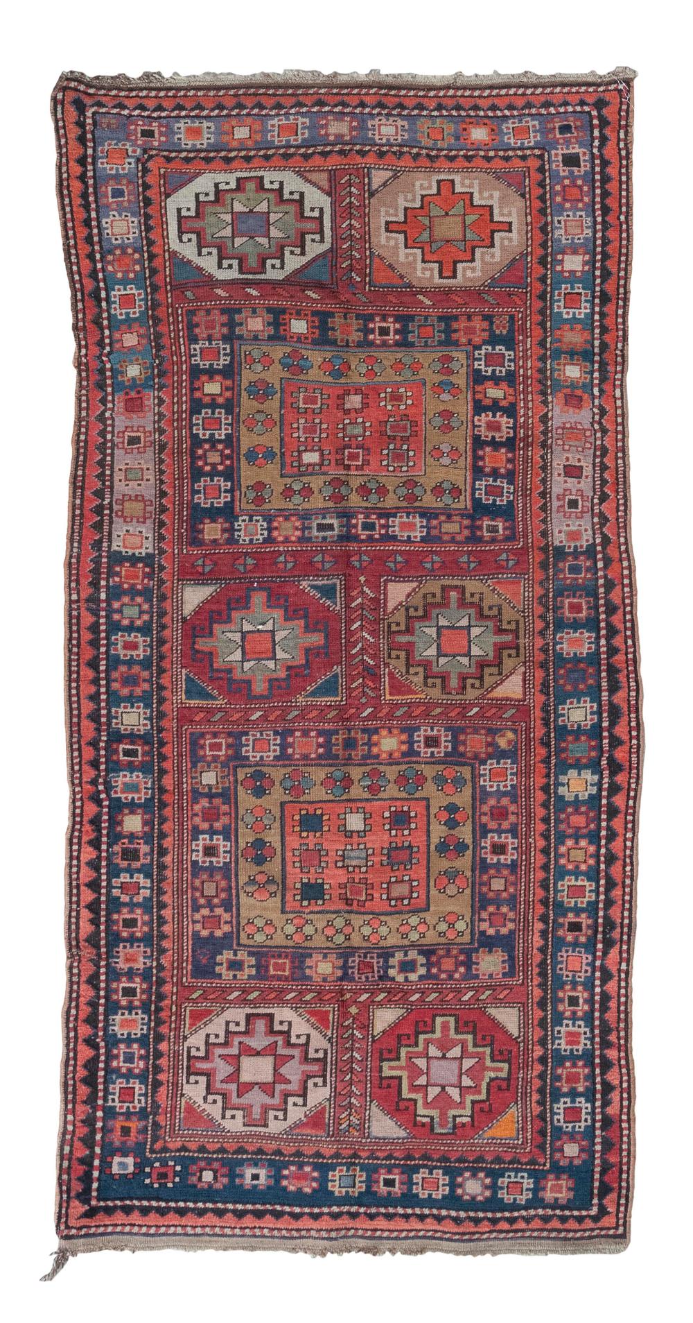 Appraisal: CAUCASIAN RUG X EARLY TH CENTURYCAUCASIAN RUG ' X '