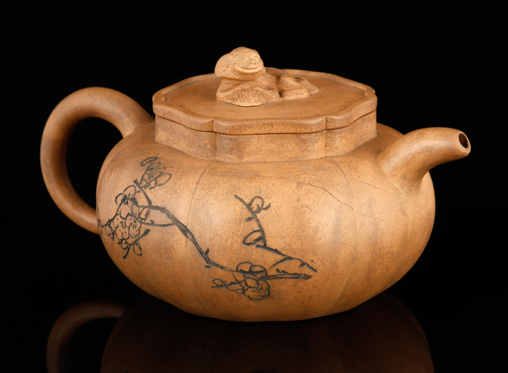 Appraisal: - Yixing Teapot Yixing Teapot China stoneware with mark on