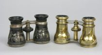 Appraisal: A Pair of Decorative Binoculars This lot includes A pair