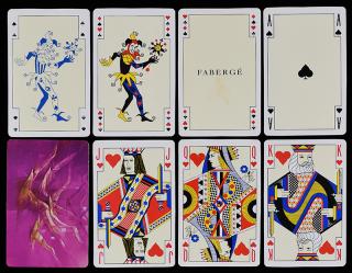 Appraisal: Faberg Playing Cards France ca J Title Card Near mint