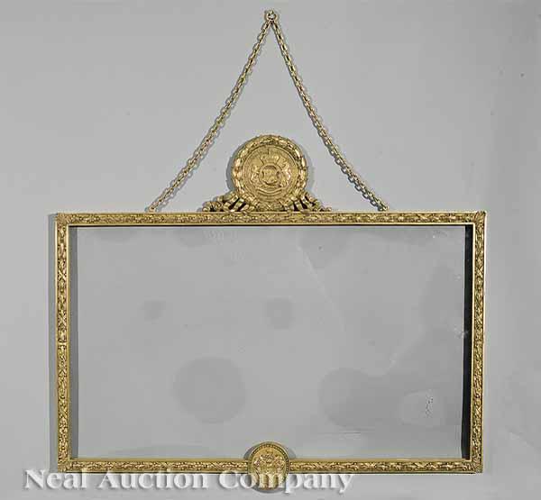 Appraisal: A Tiffany Co Polished Bronze Frame Double marked suitable for