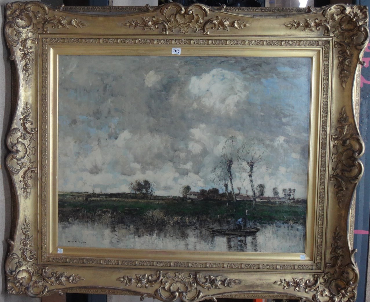 Appraisal: William Alfred Gibson - Between the showers oil on canvas