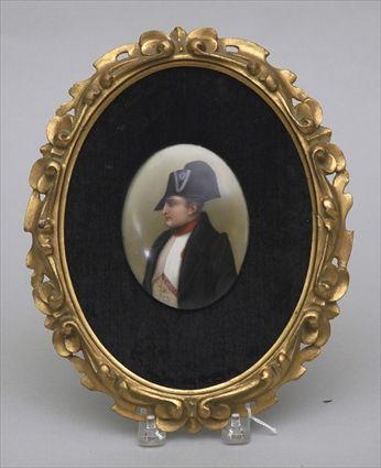 Appraisal: Painted Portrait of Napolean on Porcelain