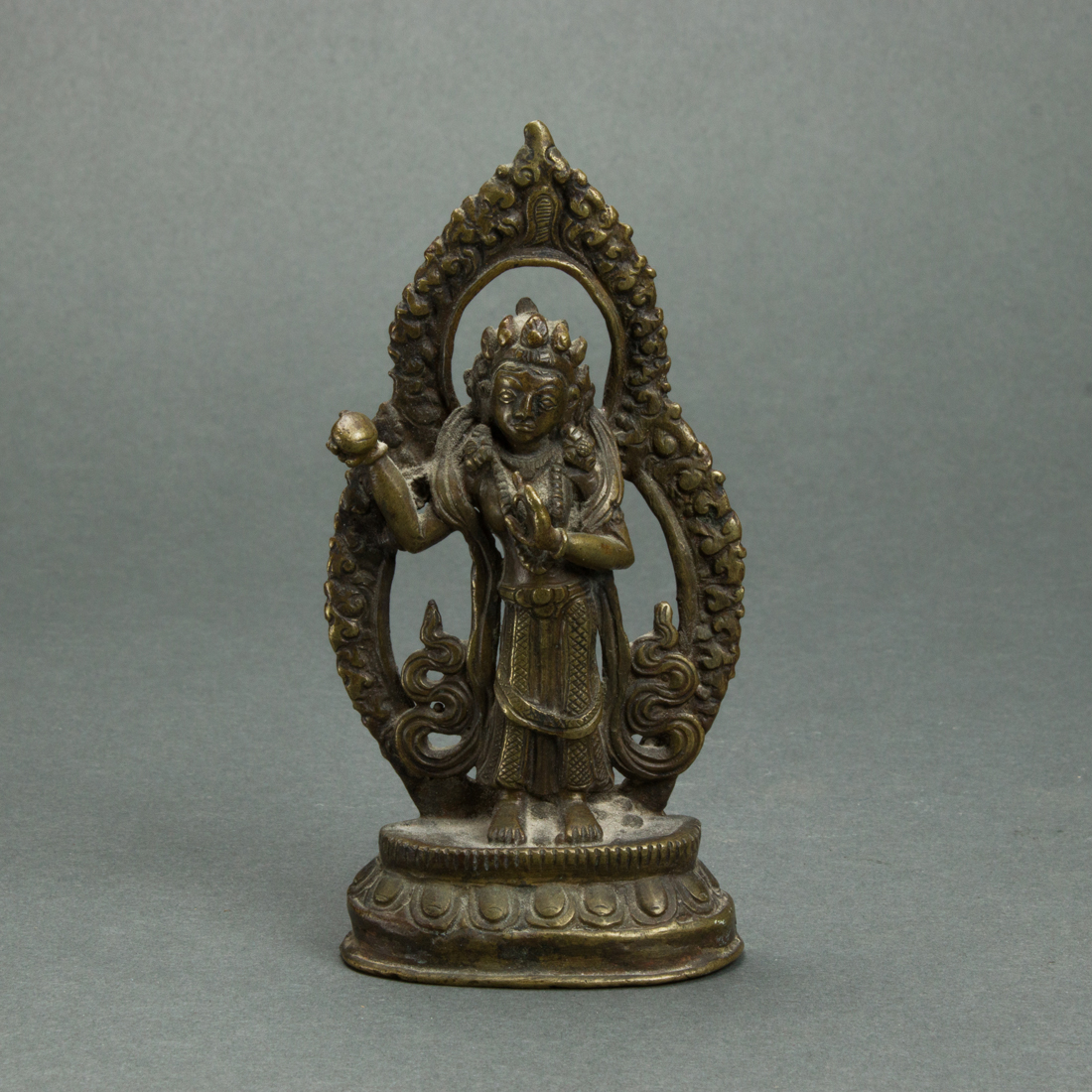 Appraisal: SOUTH ASIAN BRONZE HINDU DEITY FIGURE South Asian bronze Hindu