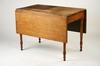 Appraisal: TABLE - Sheraton period cherry drop leaf table having turned