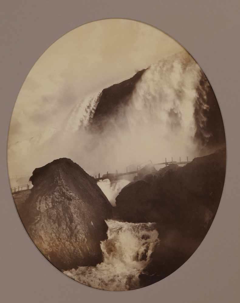 Appraisal: GEORGE BARKER - NIAGARA FALLS Toned print Provenance Property from