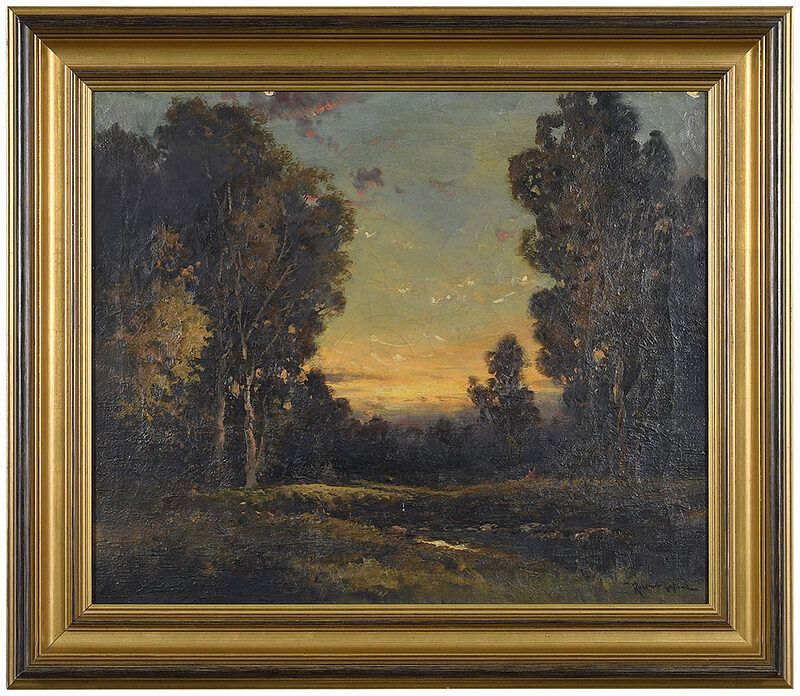 Appraisal: Robert William Wood British California - Sunset signed lower right