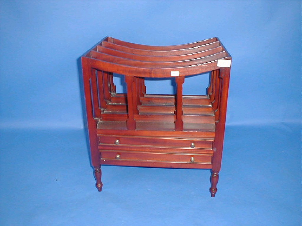 Appraisal: A reproduction mahogany Canterbury