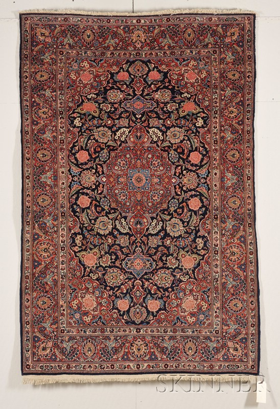 Appraisal: Kashan Rug Central Persia second quarter th century ft in