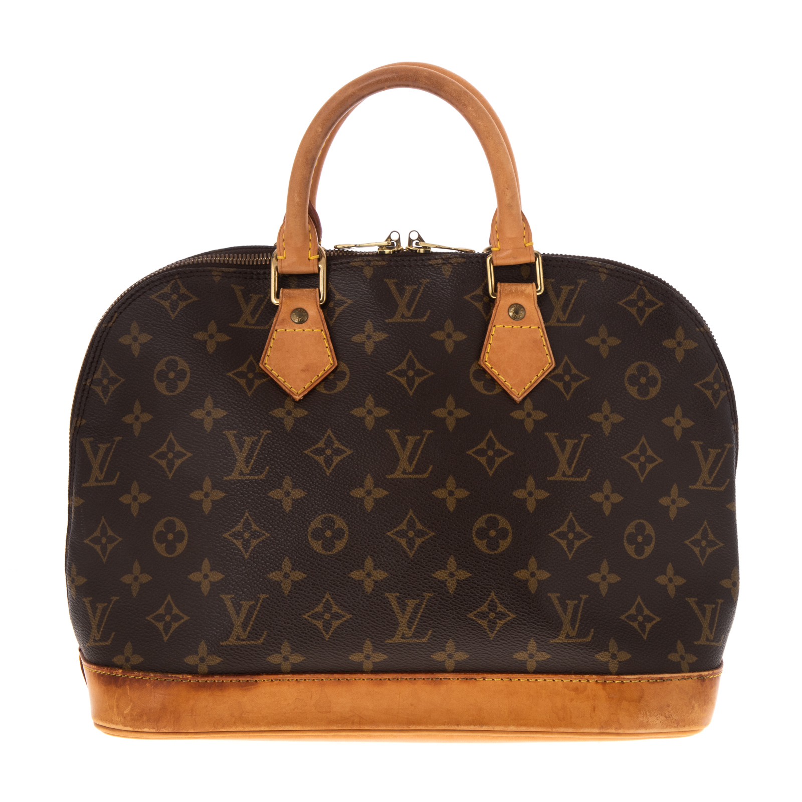 Appraisal: A LOUIS VUITTON MONOGRAM ALMA PM A brown and tan