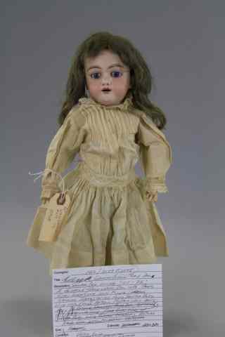 Appraisal: GERMAN BISQUE HEAD DOLL Shorter doll incised '' - ''