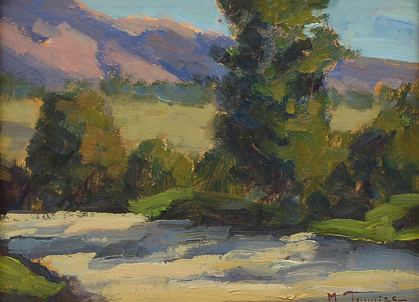 Appraisal: TOUGIAS Mark American Vermont Landscape II Oil Board '' x