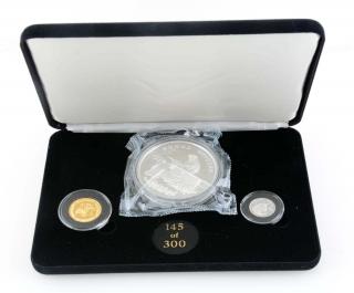 Appraisal: Tri-Metal Chinese Unicorn Proof Set limited edition Three piece set