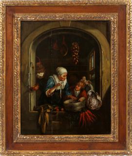 Appraisal: AFTER GERRIT DOU OIL ON WOOD PANEL TH C AFTER