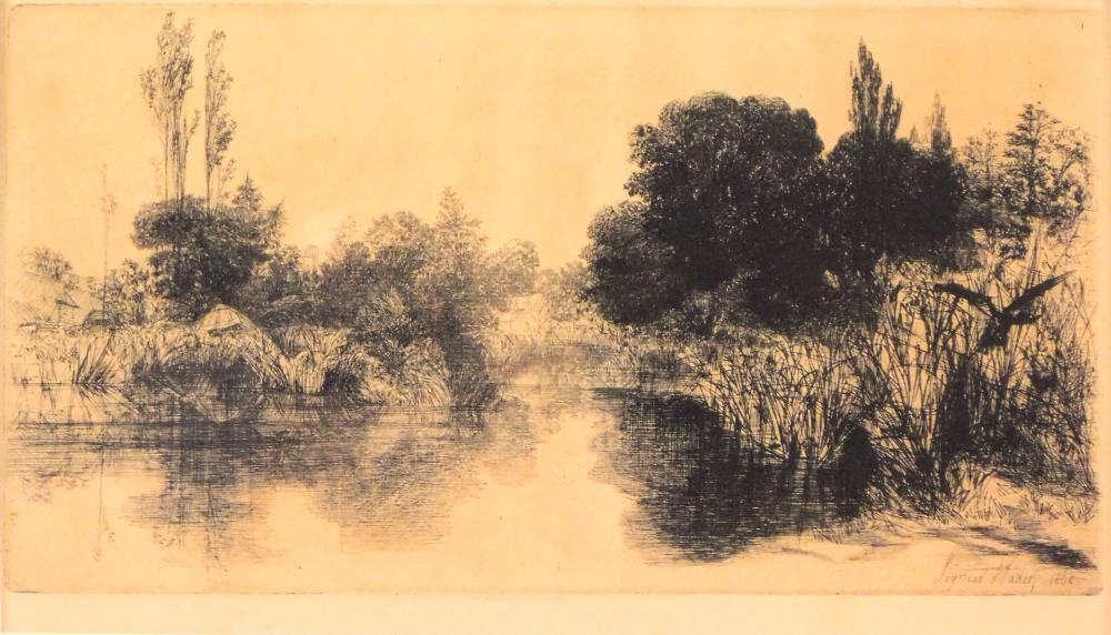 Appraisal: FRANCIS SEYMOUR HADEN ENGLISH - SHERE MILL POND ETCHING DEPICTS