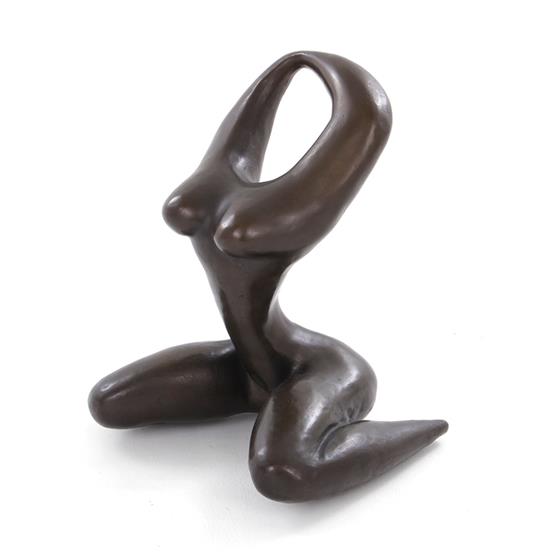 Appraisal: Geoff Tatarsky New Mexico th century NUDE bronze with dark