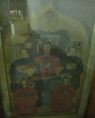 Appraisal: CHINESE COLOR PRINT after the original th century painting Family