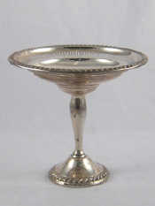 Appraisal: An American sterling silver tazza with weighted base cm diameter