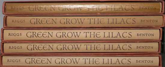 Appraisal: Fine Press Illustrated Five copies of Lynn Riggs ''Green Grow