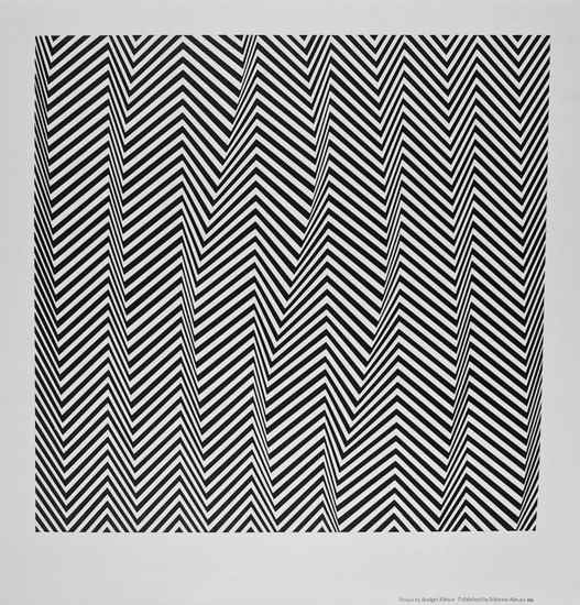 Appraisal: Bridget Riley b after Poster Poem Descending silkscreen from the