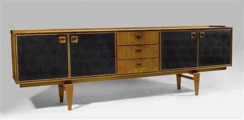 Appraisal: LUCIEN RANDOLPH ERCOLANI - SIDEBOARD Italie vers Teck et palissandre