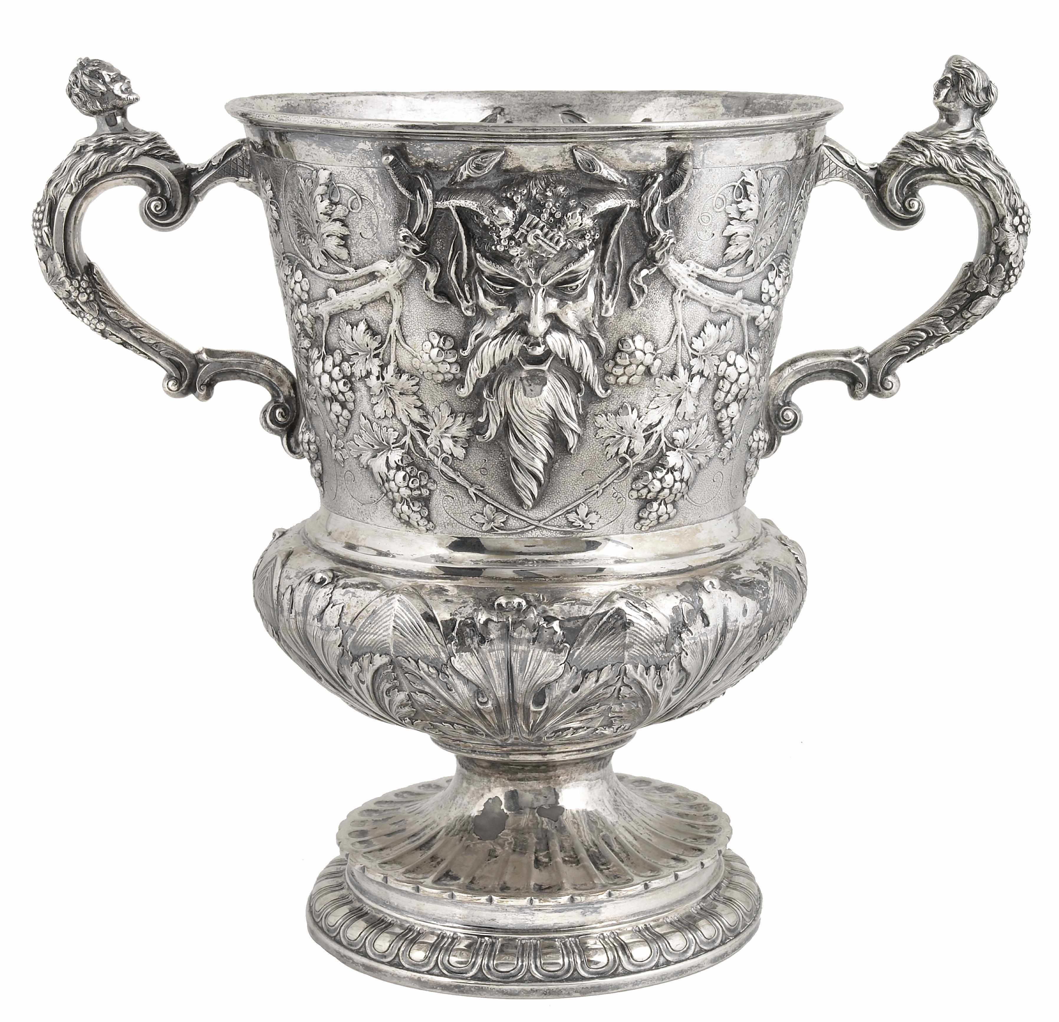 Appraisal: A German silver wine cooler Georg Roth Co Hanau circa