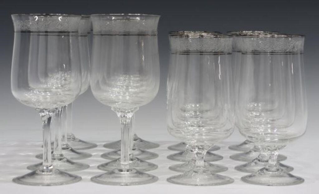 Appraisal: lot of Lenox crystal stemware in the Moonspun pattern having