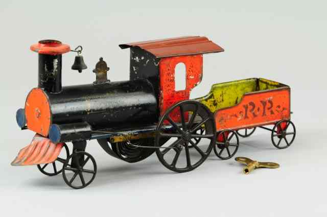 Appraisal: 'JUPITER'' TRAIN Fallows early American hand painted tin well scaled