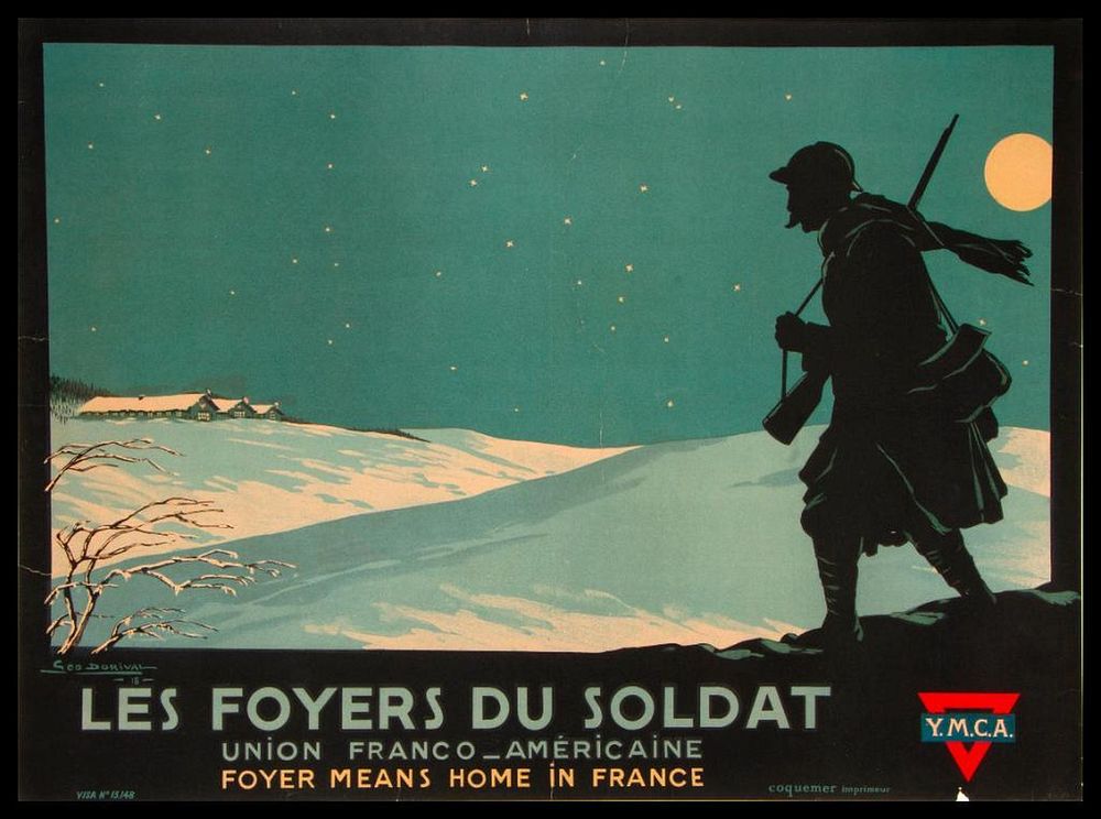 Appraisal: Georges DORIVAL - Vintage World War I Poster Foyer means