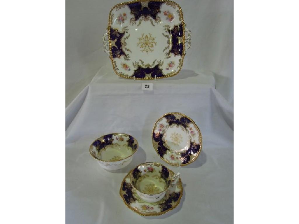 Appraisal: A selection of Coalport teawares pattern number comprising six cups