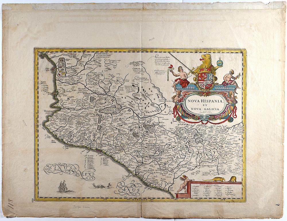 Appraisal: Mercator-Hondius Mexico Map ca Hendrik Hondius - Jan Jansson -