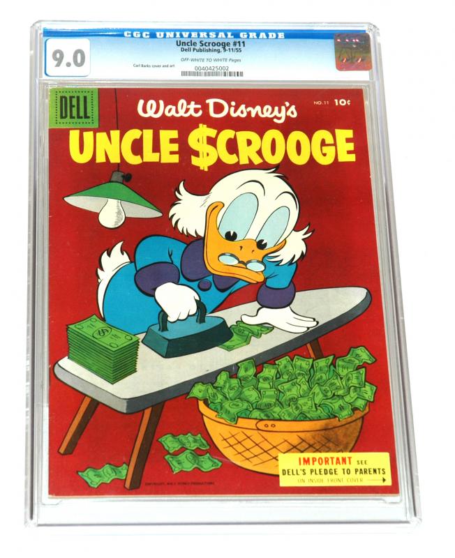 Appraisal: VINTAGE WALT DISNEY UNCLE SCROOGE COMIC dell publishing CGC universal