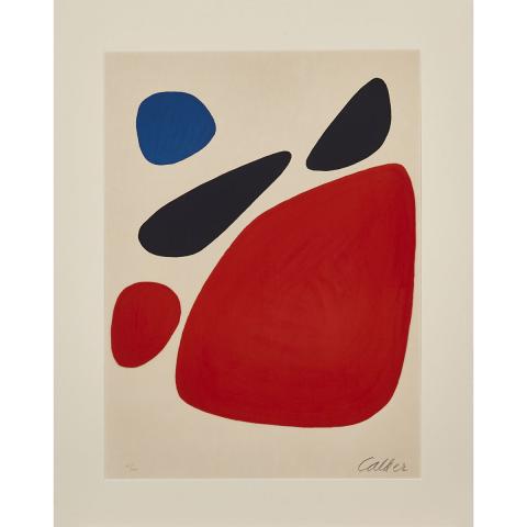 Appraisal: Alexander Calder - UNTITLED STONES American Colour lithograph on wove