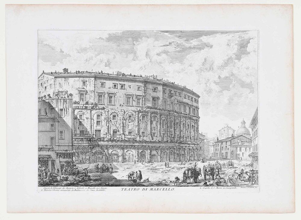 Appraisal: Giovanni Battista Piranesi Italian - Teatro Di Marcello H state