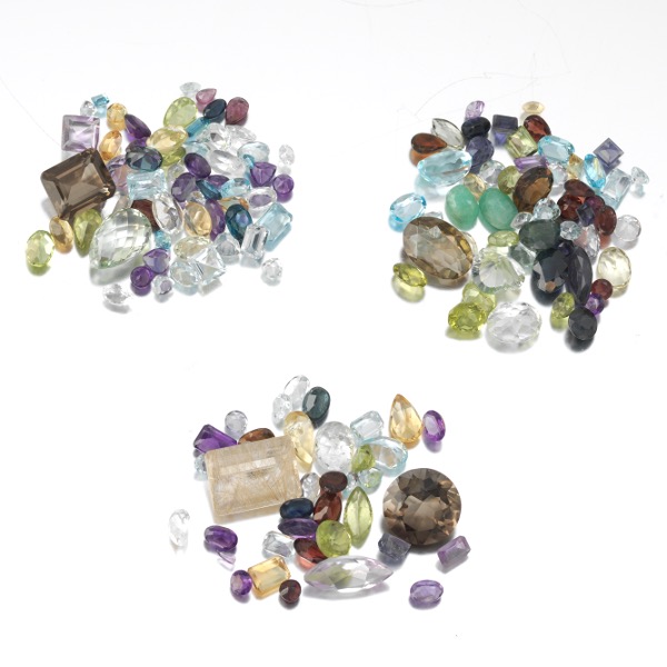 Appraisal: MULTI-SHAPE APPRX CT TOTAL MIXED FACETED MULTI-COLOUR GEMSTONES Multi-shape apprx