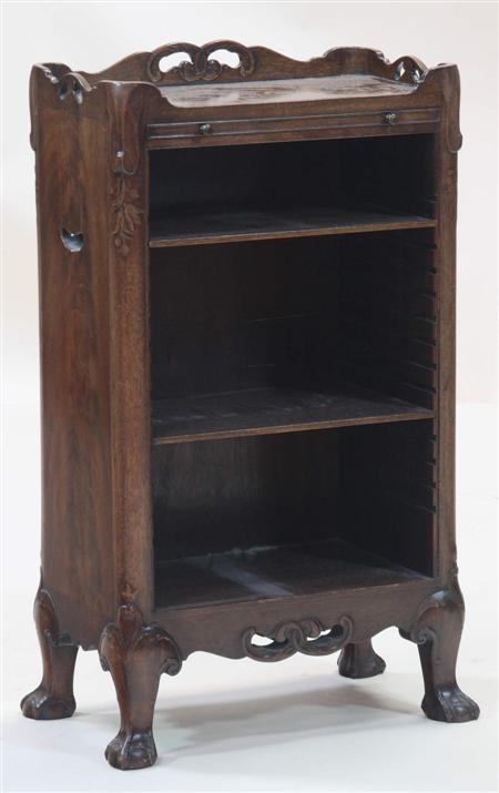 Appraisal: A Whytock Reid open bedside bookcase the three quarter shaped