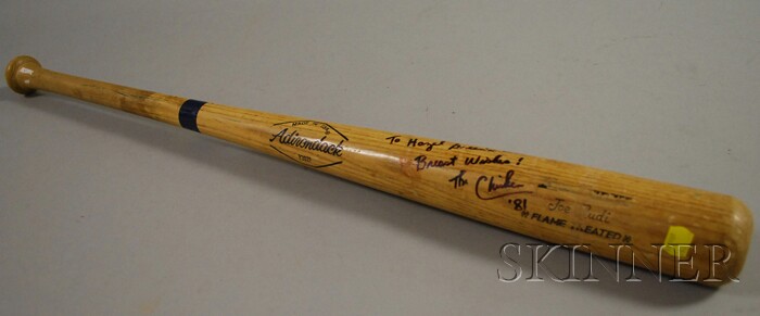 Appraisal: Fred Stanley The Chicken Signed Baseball Bat in marking pen