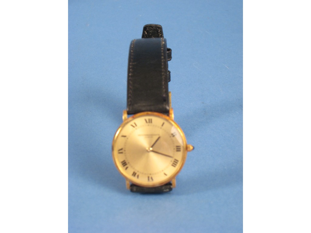 Appraisal: A Gents Wristwatch by Vacheron Constantin with circular dial lever