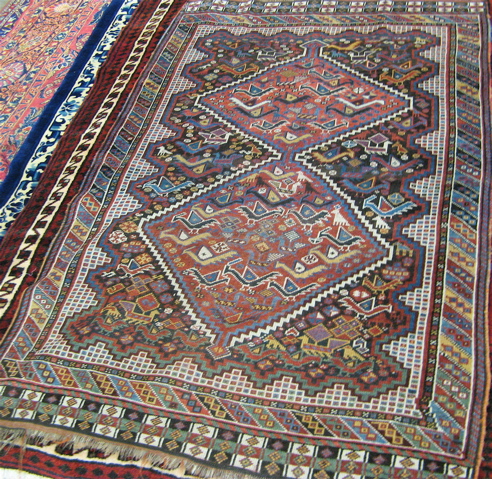 Appraisal: ANTIQUE PERSIAN TRIBAL AREA RUG ' X '