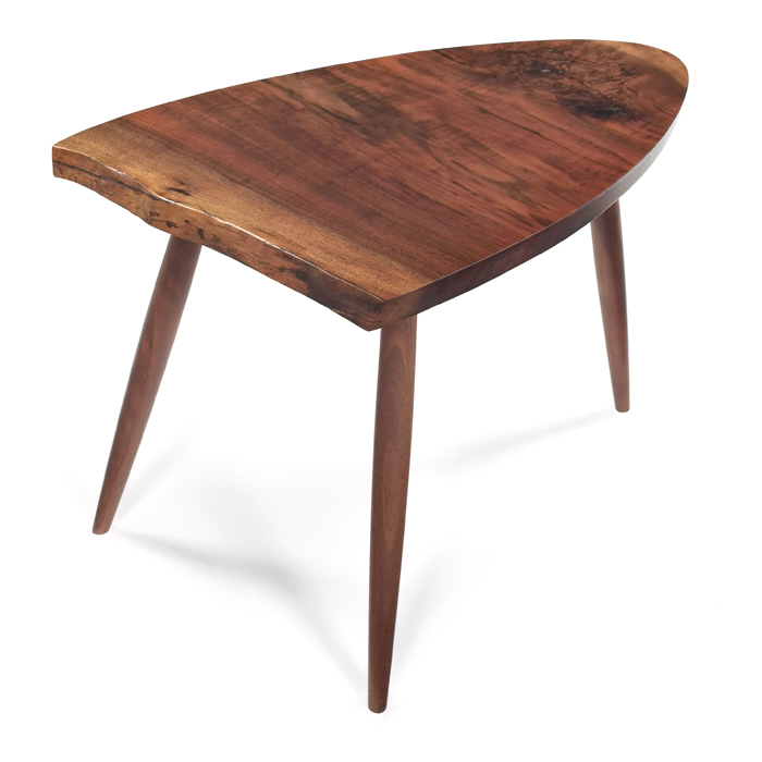 Appraisal: Mira Nakashima Wohl table one rounded end and one flat