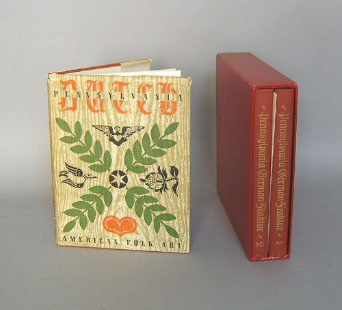 Appraisal: Pennsylvania German fraktur vol limited edition set No of by