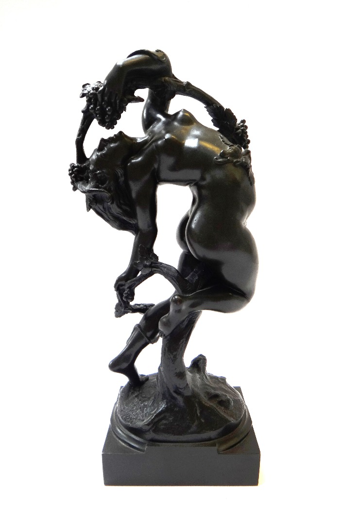 Appraisal: A French bronze model of a Bacchante after the model