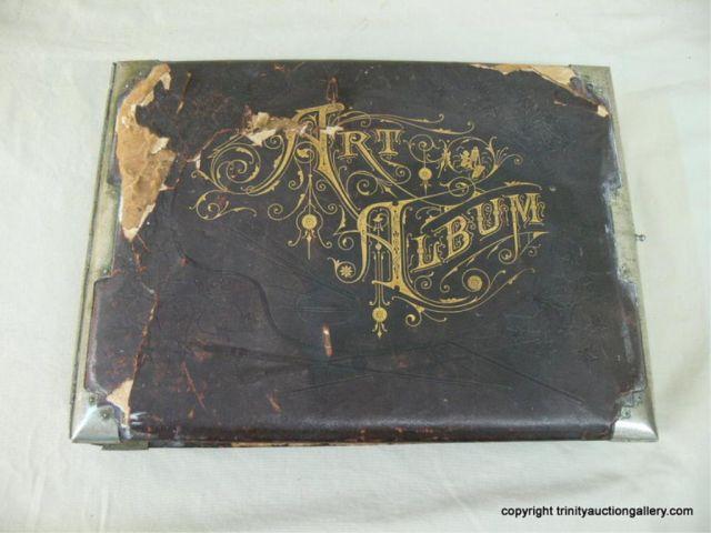 Appraisal: Antique Photo Album with Photographs - from late 's to