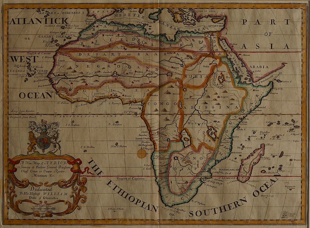 Appraisal: Edward Wells Map of Africa Edward Wells - A New