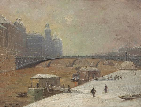 Appraisal: Pierre Ernest Prins French - Le Pont D'Arcole signed 'Pierre